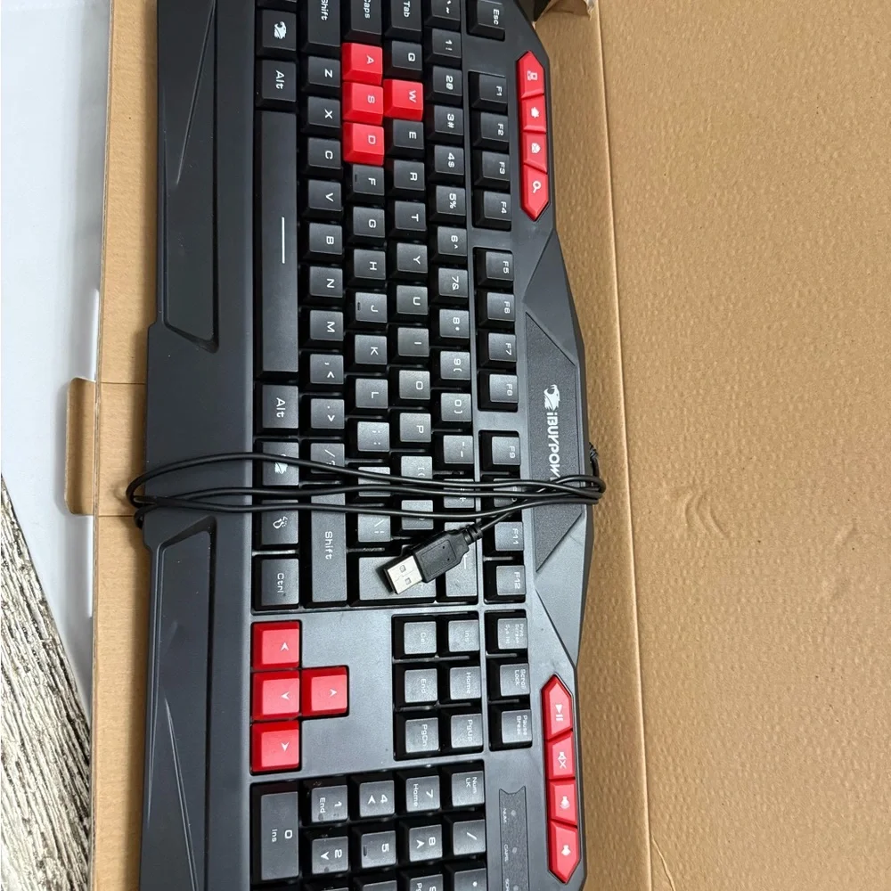 ARES E1 Gaming Keyboard - Black and Red